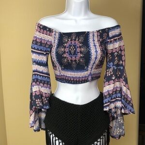 LF off the shoulder crop top